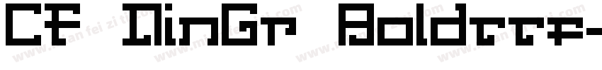 CF DinGr Boldttf字体转换